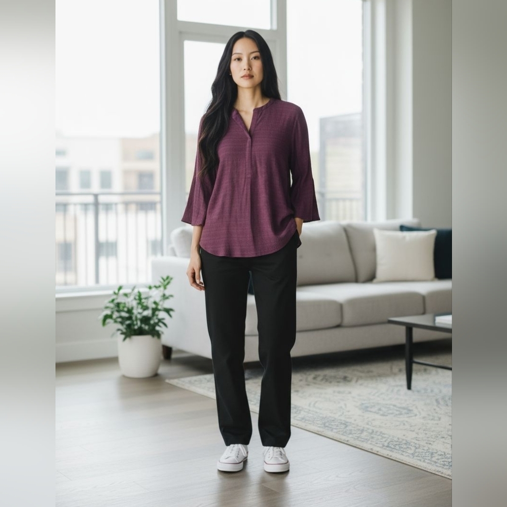 Liz Claiborne Dark Plum Blouse